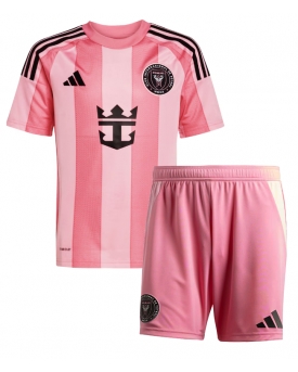 Inter Miami Maglia Gara Casa Repliche 2025-26 Bambino Maniche Corte